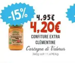 Naturalia CASTAGNA DI VALERUS Confiture extra clémentine offre