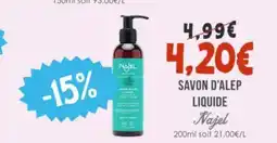 Naturalia NAJEL Savon d'alep liquide offre