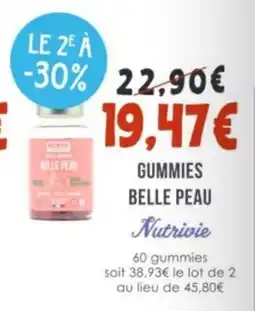 Naturalia NUTRIVIE Gummies belle peau offre