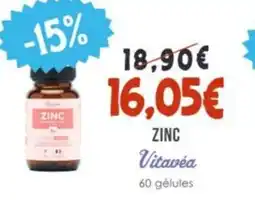 Naturalia VITAVÉA Zinc offre