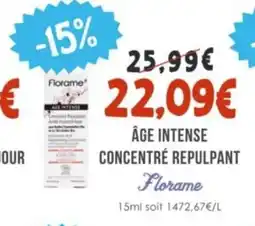 Naturalia FLORAME Âge intense concentré repulpant offre