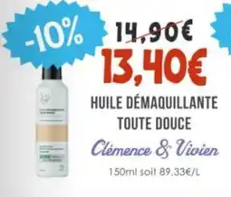 Naturalia CLEMENCE & VIVIEN Huile démaquillante toute douce offre