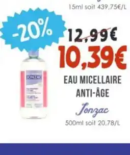 Naturalia JONZAC Eau micellaire anti-âge offre