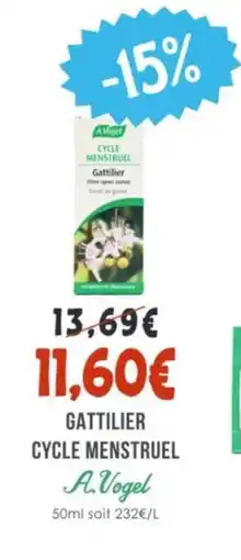 Naturalia A.VOGEL Gattilier cycle menstruel offre