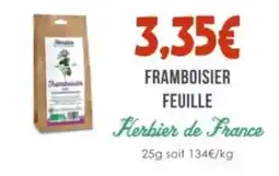 Naturalia HERBIER DE FRANCE Framboisier feuille offre