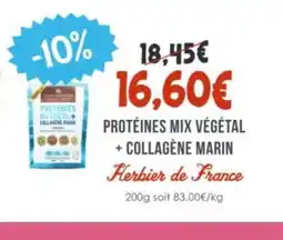 Naturalia HERBIER DE FRANCE Protéines mix végétal + collagène marin offre