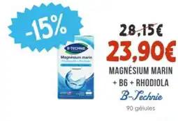 Naturalia B-TECHNIE Magnesium marin + b6 + rhodiola offre