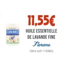 Naturalia FLORAME Huile essentielle de lavande fine offre