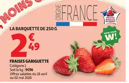 Auchan Direct Fraises gariguette offre
