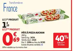 Auchan Direct AUCHAN Pâte à pizza offre