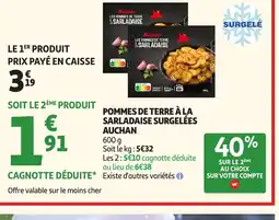Auchan Direct AUCHAN Pommes de terre à la sarladaise surgelées offre