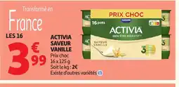Auchan Direct ACTIVIA Saveur vanille offre