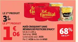 Auchan Direct D'AUCY Maïs croquant sans résidus de pesticide offre