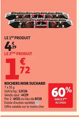 Auchan Direct SUCHARD Rochers noir offre