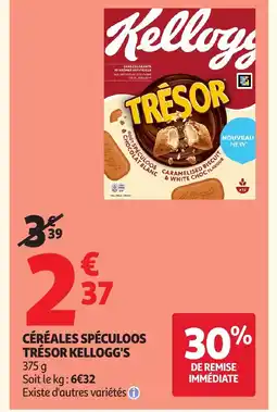 Auchan Direct KELLOGG'S Céréales spéculoos trésor offre