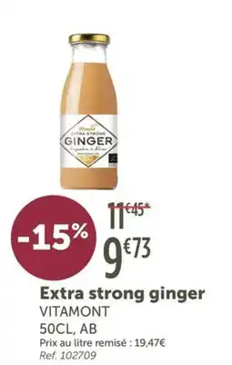 L'Eau Vive Extra strong ginger VITAMONT offre