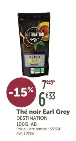 L'Eau Vive Thé noir Earl Grey DESTINATION offre