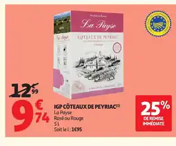 Auchan Direct LA PAYSE Igp côteaux de peyriac offre