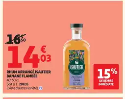 Auchan Direct Rhum arrangé isautier banane flambée offre
