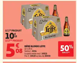 Auchan Direct LEFFE Bière blonde offre
