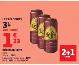 Auchan Direct LEFFE Bière ruby offre