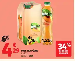 Auchan Direct FUZE TEA Pêche offre
