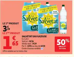 Auchan Direct SALVETAT Eau gazeuse offre