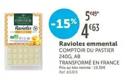 L'Eau Vive Ravioles emmental COMPTOIR DU PASTIER offre