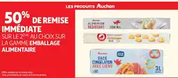 Auchan Direct Sur la gamme emballage alimentaire offre