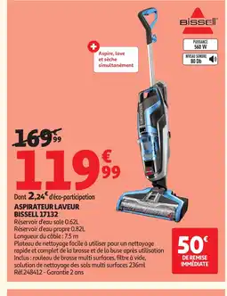 Auchan Direct BISSELL Aspirateur laveur 17132 offre