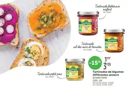 L'Eau Vive Tartinades de légumes différentes saveurs BONNETERRE offre