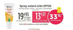 L'Eau Vive Spray solaire kids SPF50 BIOREGENA VEGAN COSMEBIO offre