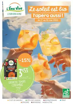 L'Eau Vive GASPACHO TOMATE CONCOMBRE PRIMEAL offre