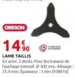 Rural Master LAME TAILLIS offre