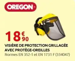 Rural Master VISIÈRE DE PROTECTION GRILLAGÉE AVEC PROTÈGE-OREILLES offre