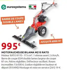 Rural Master MOTOFAUCHEUSE BILAMA M210 RATO offre