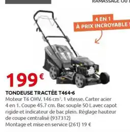 Rural Master TONDEUSE TRACTÉE T464-6 offre