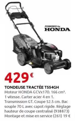 Rural Master TONDEUSE TRACTÉE T554GH offre