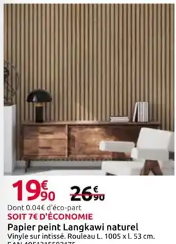 Mr Bricolage Papier peint Langkawi naturel offre