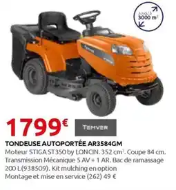 Rural Master TONDEUSE AUTOPORTÉE AR3584GM offre