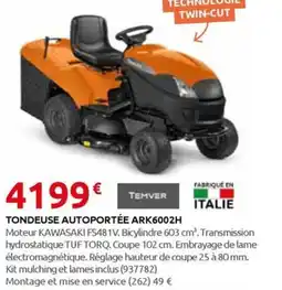 Rural Master TONDEUSE AUTOPORTÉE ARK6002H offre