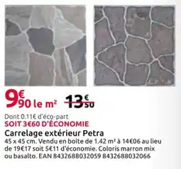 Mr Bricolage Carrelage extérieur Petra offre