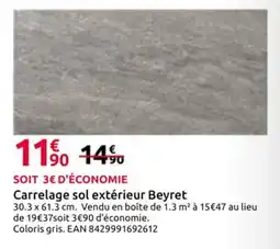 Mr Bricolage Carrelage sol extérieur Beyret offre