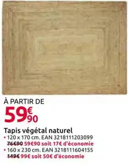 Mr Bricolage Tapis végétal naturel offre