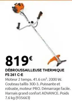 Rural Master DÉBROUSSAILLEUSE THERMIQUE FS 261 C-E offre