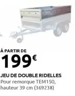 Rural Master JEU DE DOUBLE RIDELLES offre