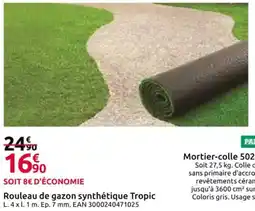 Mr Bricolage Rouleau de gazon synthétique Tropic offre