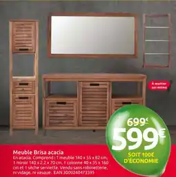 Mr Bricolage Meuble Brisa acacia offre