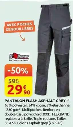 Rural Master PANTALON FLASH ASPHALT GREY offre