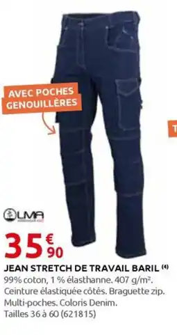 Rural Master JEAN STRETCH DE TRAVAIL BARIL offre